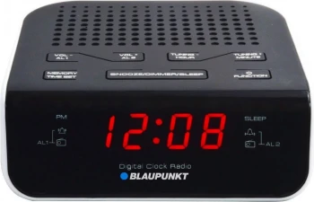 Radiobudzik Blaupunkt CR5WH, czarno-biały