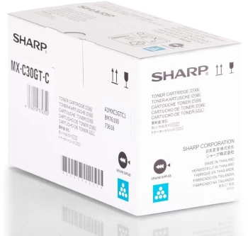 Toner Sharp (MX-C30GTC), 6000 stron, cyan (błękitny)