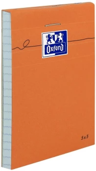 Blok biurowy w kratkę Oxford Everyday, A7, 80 kartek, pomarańczowy