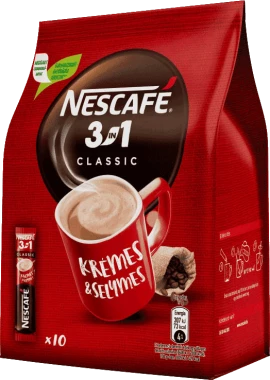 Kawa rozpuszczalna w saszetkach Nescafé 3w1 Classic, 10 sztuk x 16.5g