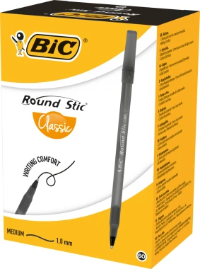 Długopis Bic Round Stic Classic, 1mm, czarny