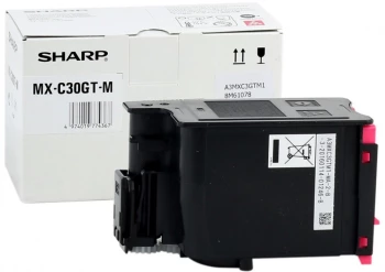 Toner Sharp (MX-C30GTC), 6000 stron, magenta (purpurowy)