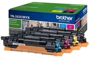 Toner Brother TN243CMYK (TN-243CMYK), 4x1000 stron, 4 sztuki, cyan(błękitny), magenta(purpurowy), yellow(żółty), black(czarny)