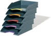 Zestaw 5 półek na dokumenty Durable Varicolor, A4, plastikowy, szary