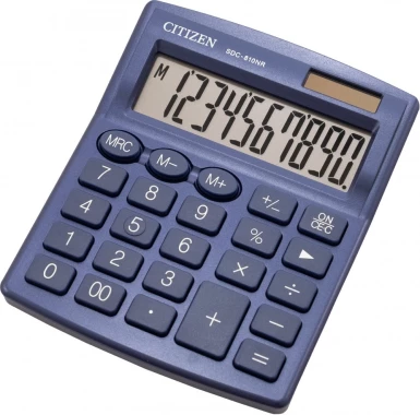 Kalkulator biurowy Citizen SDC-810NR, 10 cyfr, granatowy