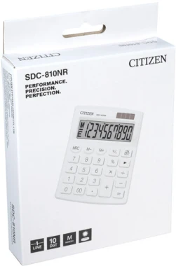 Kalkulator biurowy Citizen SDC-810NR, 10 cyfr, biały