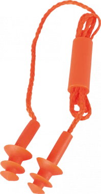 Zatyczki przeciwhałasowe Reis OSZ-TREELINE, na sznurku, 200 sztuk, pomarańczowy