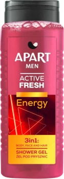 Żel pod prysznic Apart Men Active Fresh Energy 3w1, 500ml
