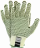Rękawice tkaninowe JS Gloves DuPont, RJ-KEVLAFIBV, antyprzecięciowe, rozmiar 10, nakrapiane, żółto-zielony