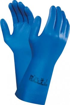 Rękawice nitrylowe Ansell Virtex 79-700, rozmiar 9, niebieski (c)