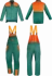 Ubranie ochronne dla pilarza Drwal DR-PIL-U, rozmiar M, zielono-pomarańczowy