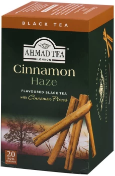 Herbata czarna aromatyzowana w kopertach Ahmad Tea London Cinnamon Haze, 20 sztuk x 2g