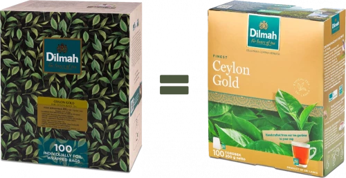 Herbata czarna w kopertach Dilmah Ceylon Gold, 100 sztuk x 2g