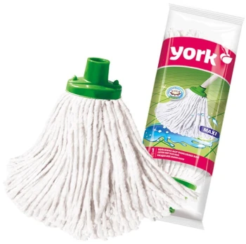 Mop bawełniany York Maxi- końcówka, 140g, biały