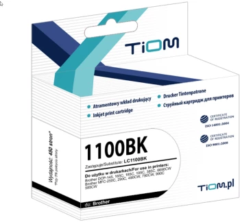 Tusz Tiom Ti-B1100/980BK LC-1100 BK (LC1100BK), 450 stron, black (czarny)