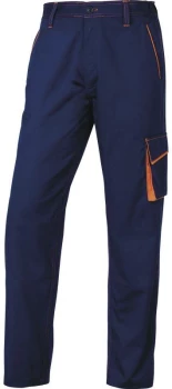 Spodnie robocze Delta Plus Panostyle M6PAN, gramatura 235g,rozmiar L, granatowo-pomarańczowy