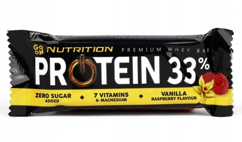 Baton Sante Go On Nutrition Protein Bar 33%, wanilia i malina, 50g