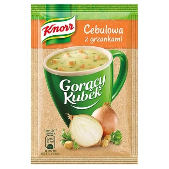 Zupa Knorr Gorący Kubek,  cebulowa z grzankami, 17g