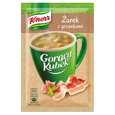 Zupa Knorr Gorący Kubek, żurek z grzankami, 17g