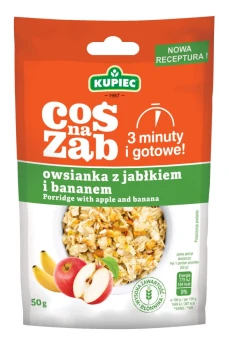 Owsianka Kupiec Coś na ząb,  jabłko/banan,  50g