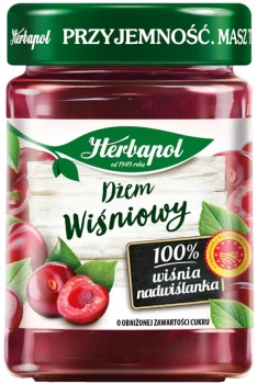 Dżem Herbapol, wiśniowy, niskosłodzony, 280g