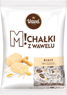 Cukierki Michałki Wawel, orzechowy w białej czekoladzie, 1kg