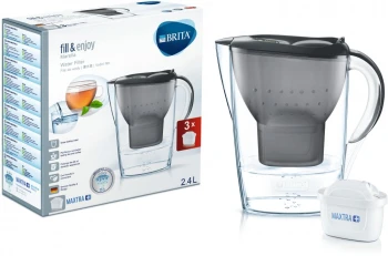 Dzbanek filtrujący Brita fill&enjoy Marella, 2.4l, grafitowy + 3 wkłady Pure Peformance