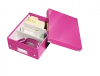 Pudło z przegródkami Leitz Click&Store Wow, małe, różowy