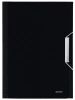 Teczka segregująca Leitz Style, A4, 6 przegródek, grzbiet 38mm, satynowa czerń