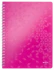Kołonotatnik Leitz Wow,  A4 , w kratkę, 80 kartek, różowy