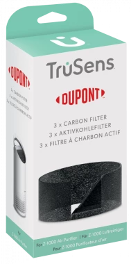 Filtr wymienny węglowy Leitz DuPont™, do oczyszczacza  Leitz TruSens Z-1000, 3 sztuki