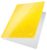 Skoroszyt kartonowy bez oczek Leitz Wow, A4, do 250 kartek, 300g/m2, żółty