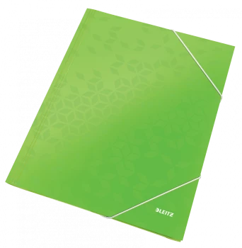 Teczka kartonowa z narożną gumką Leitz Wow, A4, 300g/m2,15mm, zielony