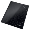Teczka kartonowa z narożną gumką Leitz Wow, A4, 300g/m2, 15mm, czarny