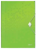 Teczka plastikowa z gumką Leitz Wow, A4, 15mm, zielony