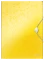 Teczka plastikowa z gumką Leitz Wow, A4, 15mm, żółty