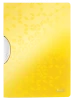 Skoroszyt plastikowy z klipsem Leitz Wow ColorClip, A4, do 30 kartek, żółty