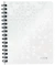 Kołonotatnik Leitz Wow, A5, w kratkę, 80 kartek, biały