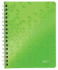 Kołonotatnik Leitz Wow, A5, w kratkę, 80 kartek, zielony