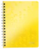Kołonotatnik Leitz Wow, A5, w kratkę, 80 kartek, żółty