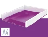 Półka na dokumenty Leitz Wow, A4, plastikowa, dwukolorowa, biało-fioletowy
