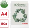 Koszulki groszkowe Esselte Recycle Premium, A4 maxi, 100 µm, 50 sztuk, transparentny