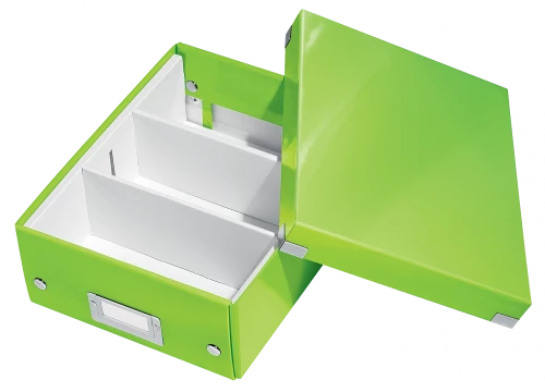 Pudełko z przegródkami Leitz Click&Store Wow, 220x100x282mm, zielony