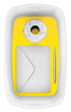 Pojemnik z pokrywką Leitz MyBox Wow, 5l, biało-żółty