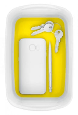 Pojemnik bez pokrywki Leitz MyBox Wow, 246x160x98mm, biało-żółty
