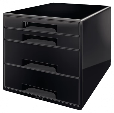 Pojemnik Leitz, z 4 szufladami, A4+, czarny