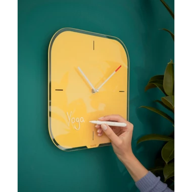 Zegar ścienny Leitz Cosy, 30x30x4cm, żółty