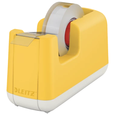 Podajnik do  taśmy klejącej Leitz Cosy, 19mmx33m, żółty
