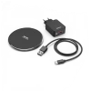 Zestaw ładowarka indukcyjna Hama QI-FC10 Wireless Charger + ładowarka sieciowa Hama QC 3.0, czarny