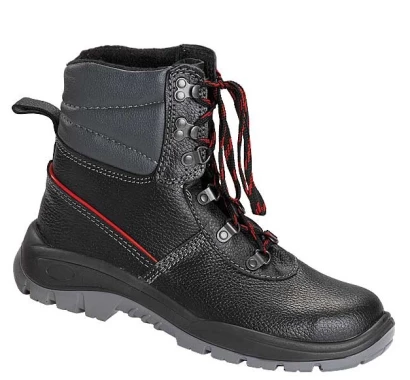 Buty robocze bezpieczne PPO Strzelce Opolskie, PPO Winter model  0151, S1 CI SRC, skóra naturalna,  rozmiar 41, czarny